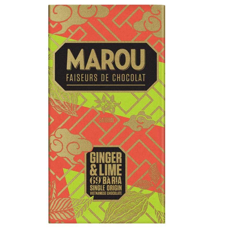 Marou Mörk Choklad med Ingefära & Lime 80g